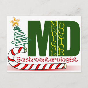 CARTES POUR FÊTES ANNUELLES NOËL GASTROENTEROLOGUE