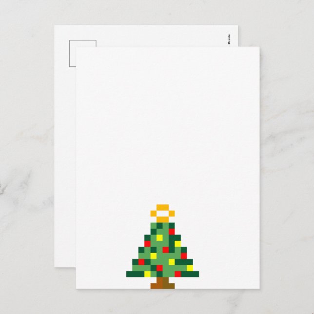 Cartes Pour Fêtes Annuelles Noël geek (Devant / Derrière)