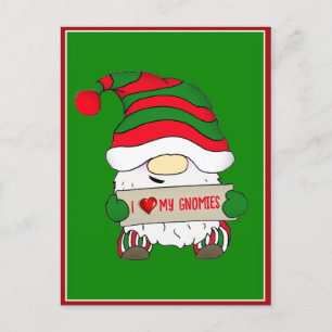 Cartes Pour Fêtes Annuelles Noël Gnome