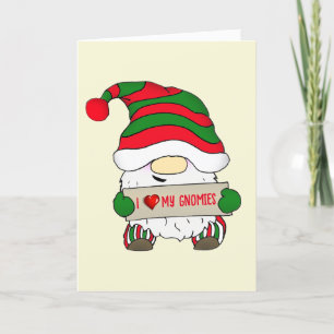 Cartes Pour Fêtes Annuelles Noël Gnome