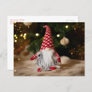Cartes Pour Fêtes Annuelles Noël Gnome mignon