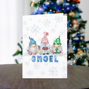 Cartes Pour Fêtes Annuelles Noël Gnomes GNOEL Salutation