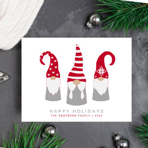 Cartes Pour Fêtes Annuelles Noël Gnomes mignons
