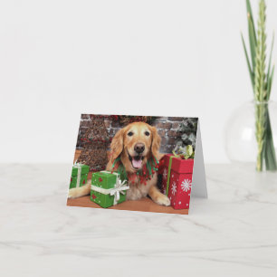 Cartes Pour Fêtes Annuelles Noël - Golden Retriever - Sidney