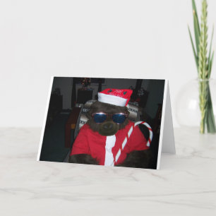 Cartes Pour Fêtes Annuelles Noël Gorilla Santa Claus