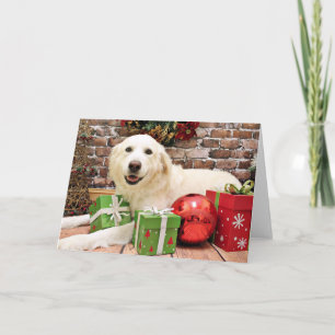 Cartes Pour Fêtes Annuelles Noël - Grands Pyrénées Labrador X - Ginny