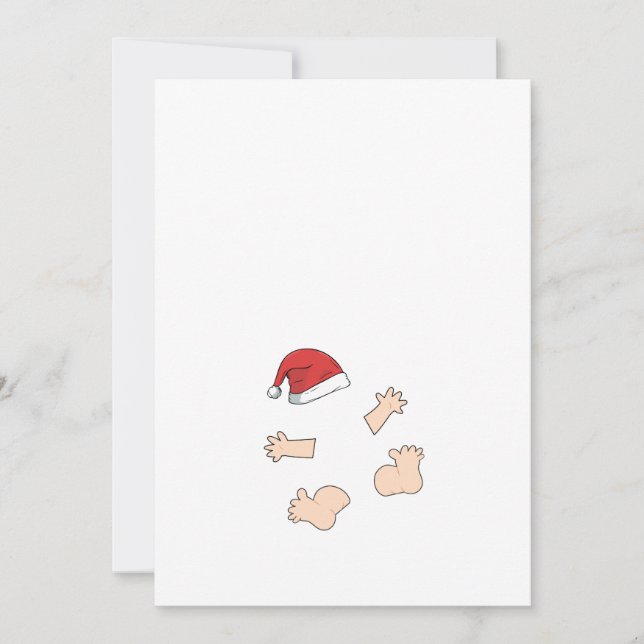 Cartes Pour Fêtes Annuelles Noël Grossesse petite Père Noël Maman sera (Devant)