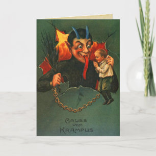 Cartes Pour Fêtes Annuelles Noël Gruss Vom Krampus