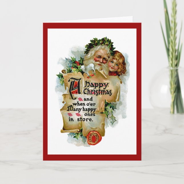 Cartes Pour Fêtes Annuelles Noël heureux (Devant)