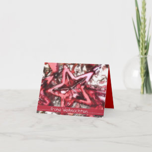 Cartes Pour Fêtes Annuelles Noël heureux, étoile brillante rouge