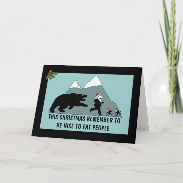 Cartes Pour Fêtes Annuelles Noël hilarant (Devant)