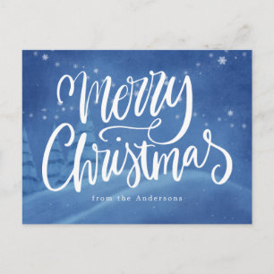 Cartes Pour Fêtes Annuelles Noël Hivernal enneigé Non-Photo
