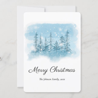Cartes Pour Fêtes Annuelles Noël hivernal neige ronde
