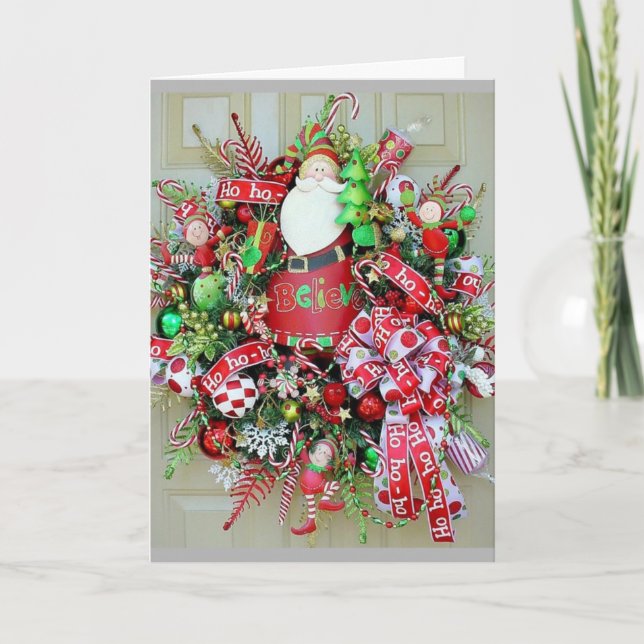 Cartes Pour Fêtes Annuelles Noël HoHoHo (Devant)