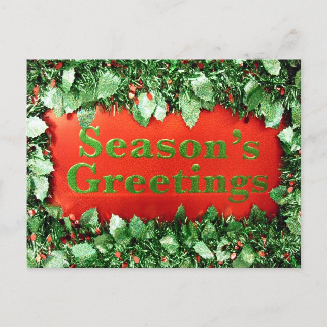 Cartes Pour Fêtes Annuelles Noël Holiday Seasons (Devant)