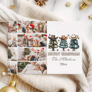 Cartes Pour Fêtes Annuelles  Noël Howdy Western 8 photos