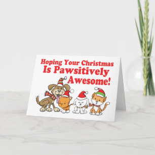 Cartes Pour Fêtes Annuelles Noël impressionnant de Pawsitively de chiens et de