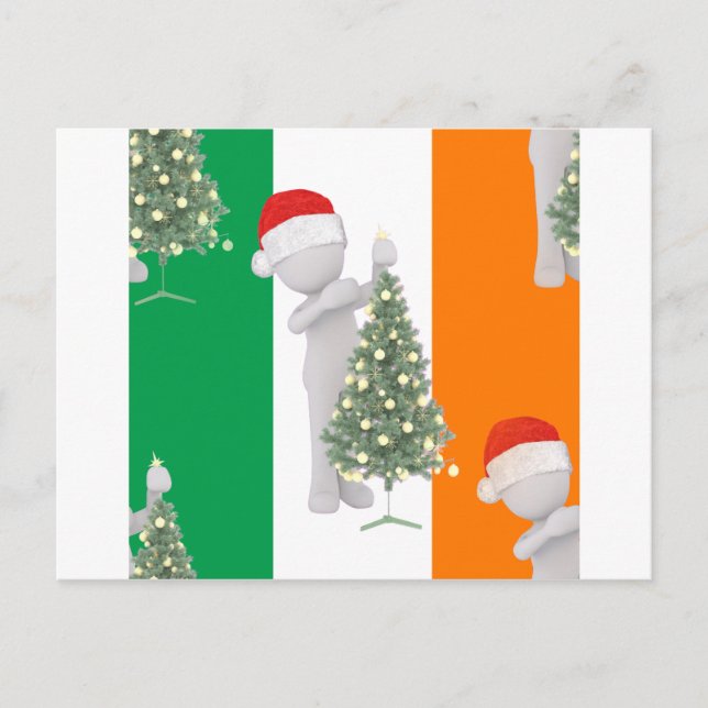 Cartes Pour Fêtes Annuelles noël irlandais (Devant)