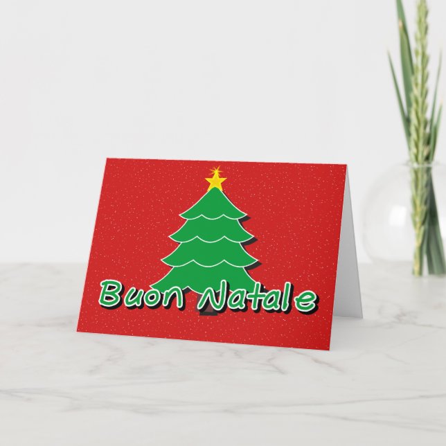 Cartes Pour Fêtes Annuelles Noël italien (Devant)