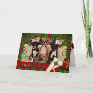 Cartes Pour Fêtes Annuelles Noël - Joyeux Pawlidays - Boxes