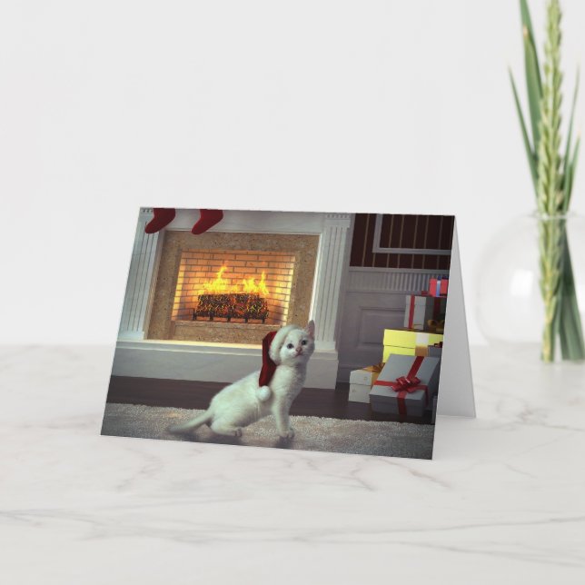Cartes Pour Fêtes Annuelles Noël Kitty (Devant)