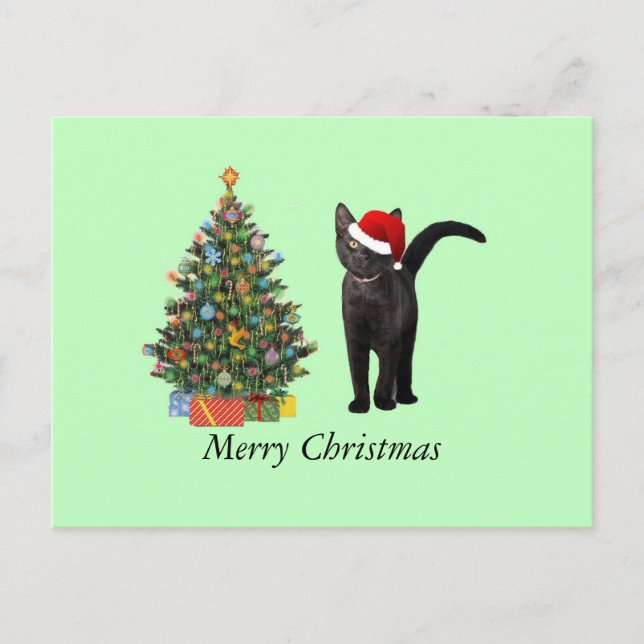 Cartes Pour Fêtes Annuelles Noël Kitty (Devant)