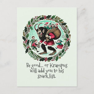 Cartes Pour Fêtes Annuelles Noël Krampus