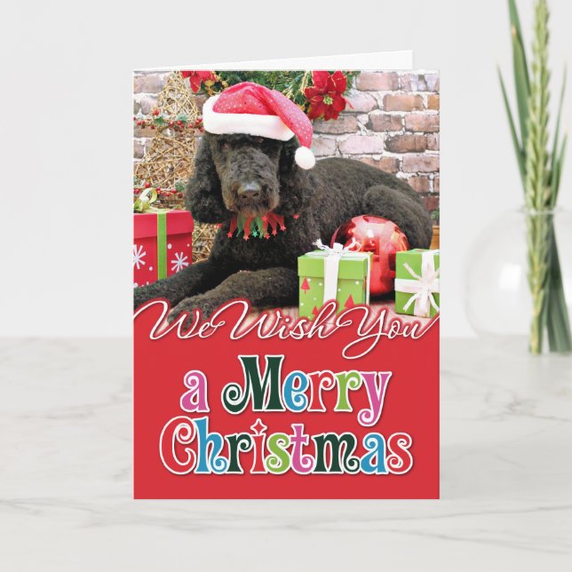 Cartes Pour Fêtes Annuelles Noël - LabraDoodle - Miller (Devant)