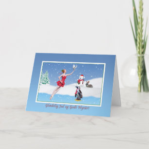 Cartes Pour Fêtes Annuelles Noël, le danois, Glædelig juillet, ballerine,