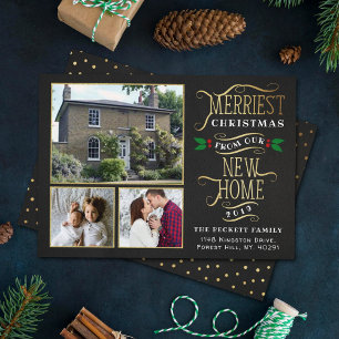 Cartes Pour Fêtes Annuelles Noël le plus joyeux Nouveau Accueil 3 Photo