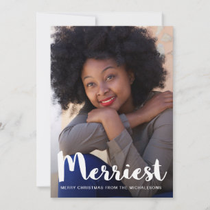 Cartes Pour Fêtes Annuelles Noël le plus joyeux Rustic Green Botanique