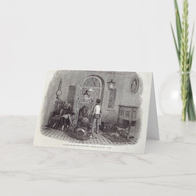 Cartes Pour Fêtes Annuelles Noël : "Les compliments de la saison " (Devant)