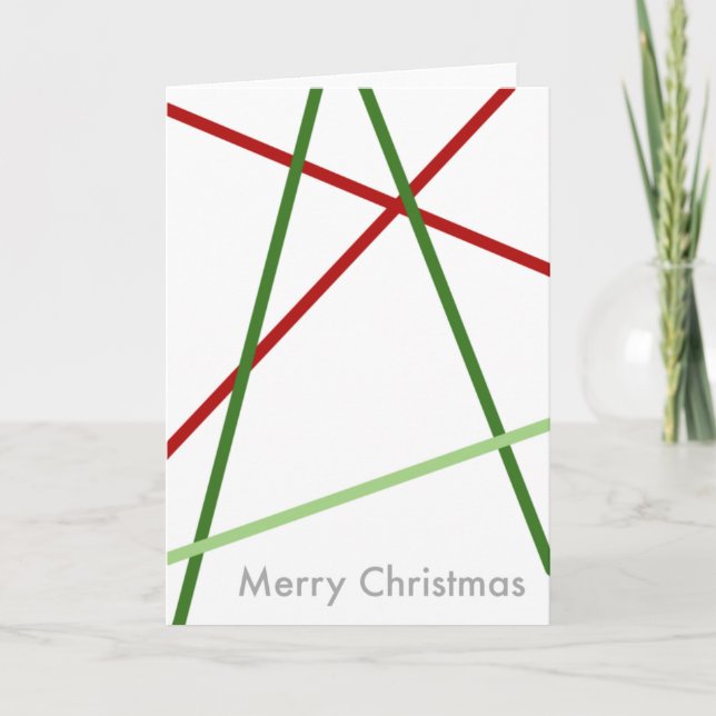 Cartes Pour Fêtes Annuelles Noël linéaire (Devant)