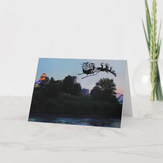 Cartes Pour Fêtes Annuelles Noël Louisville (Devant)