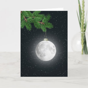 Cartes Pour Fêtes Annuelles Noël Lune Fête d'Ornement