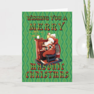 Cartes Pour Fêtes Annuelles Noël maçonnique de Père Noël