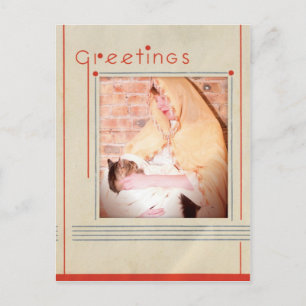 Cartes Pour Fêtes Annuelles noël madonna et cat