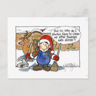Cartes Pour Fêtes Annuelles Noël "mais no. 7 de monsieur" bande dessinée
