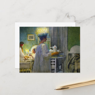 Cartes Pour Fêtes Annuelles Noël matin, Fête de Saint Lucy