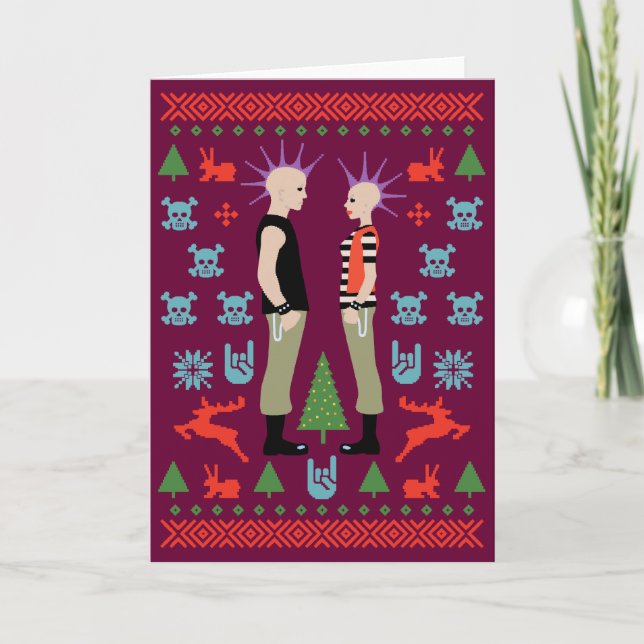 Cartes Pour Fêtes Annuelles Noël méchant (Devant)