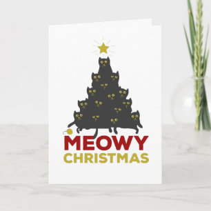 Cartes Pour Fêtes Annuelles Noël Meowy