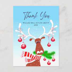 Cartes Pour Fêtes Annuelles Noël Merci d'entreprise