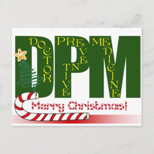 CARTES POUR FÊTES ANNUELLES NOËL MERRY DPM - MÉDECINE PRÉVENTIVE DU MÉDECIN