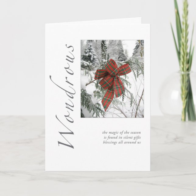 Cartes Pour Fêtes Annuelles Noël merveilleux (Devant)