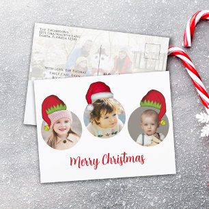 Cartes Pour Fêtes Annuelles Noël Mignon Père Noël Elfe Drôle Fantaisiste 4 Pho