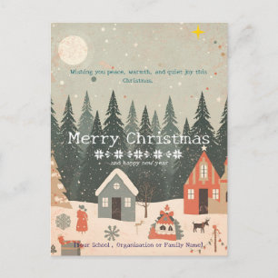 Cartes Pour Fêtes Annuelles Noël minimal scandinave et