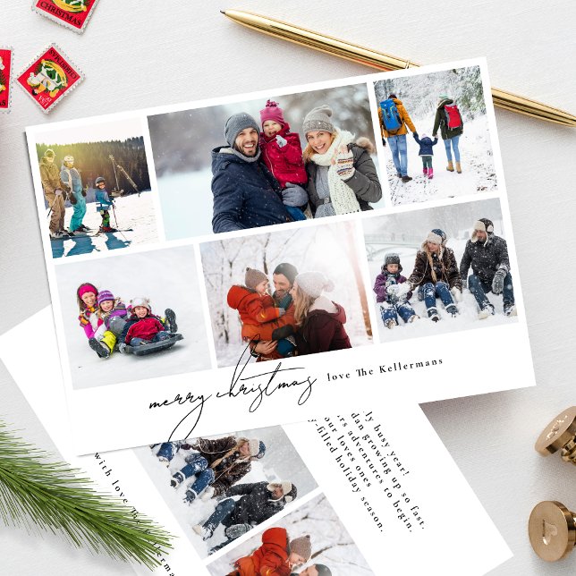 Cartes Pour Fêtes Annuelles noël minime écrit 6 Collage photo (Créateur téléchargé)