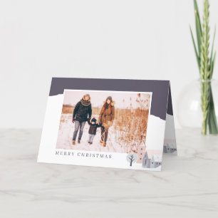 Cartes Pour Fêtes Annuelles Noël moderne des Cabines de montagne nordique