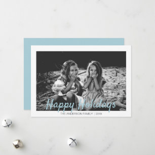 Cartes Pour Fêtes Annuelles Noël moderne Joyeux vacances Photo