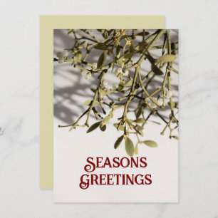 Cartes Pour Fêtes Annuelles Noël moderne Mistletoe